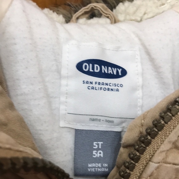Old Navy khaki coat - Picture 2 of 3